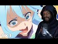 WATCH THIS WITH ME YALL LMAO | KONOSUBA SEASON 1 EPISODE 1 (REACTION)