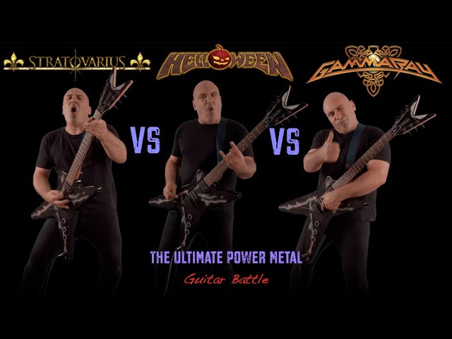 Helloween VS Stratovarius VS Gamma Ray (The Ultimate Power Metal Guitar Battle) class=