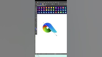 Gradient logo design in illustrator /  logo design in adobe illustrator#shorts