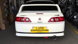 Honda Integra custom stainless exhaust.