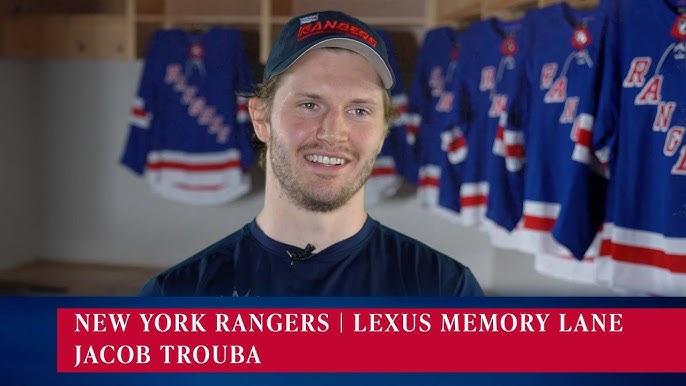 Rangers captain Jacob Trouba tears up talking about wife Kelly