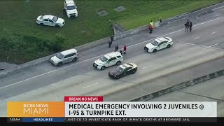Two children died after being found unresponsive in vehicle at Golden Glades interchange