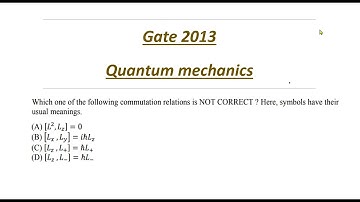 Gate 2013 | quantum mechanics |physics question solution | Gate Csir Net Jest Tifr