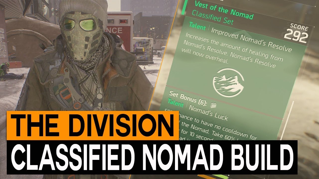 The Division My Classified Nomad PvP PvE Cross Build Breakdown &amp; Guide ...