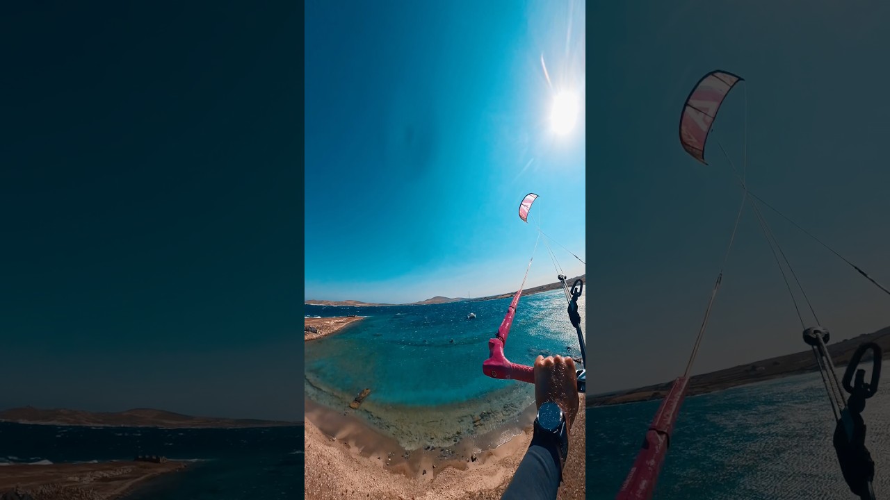 Land gap in Greece! #kiteboarding #pov #gopro #kitesurfing