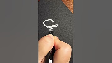 How to write ‘Charu’ in cursive