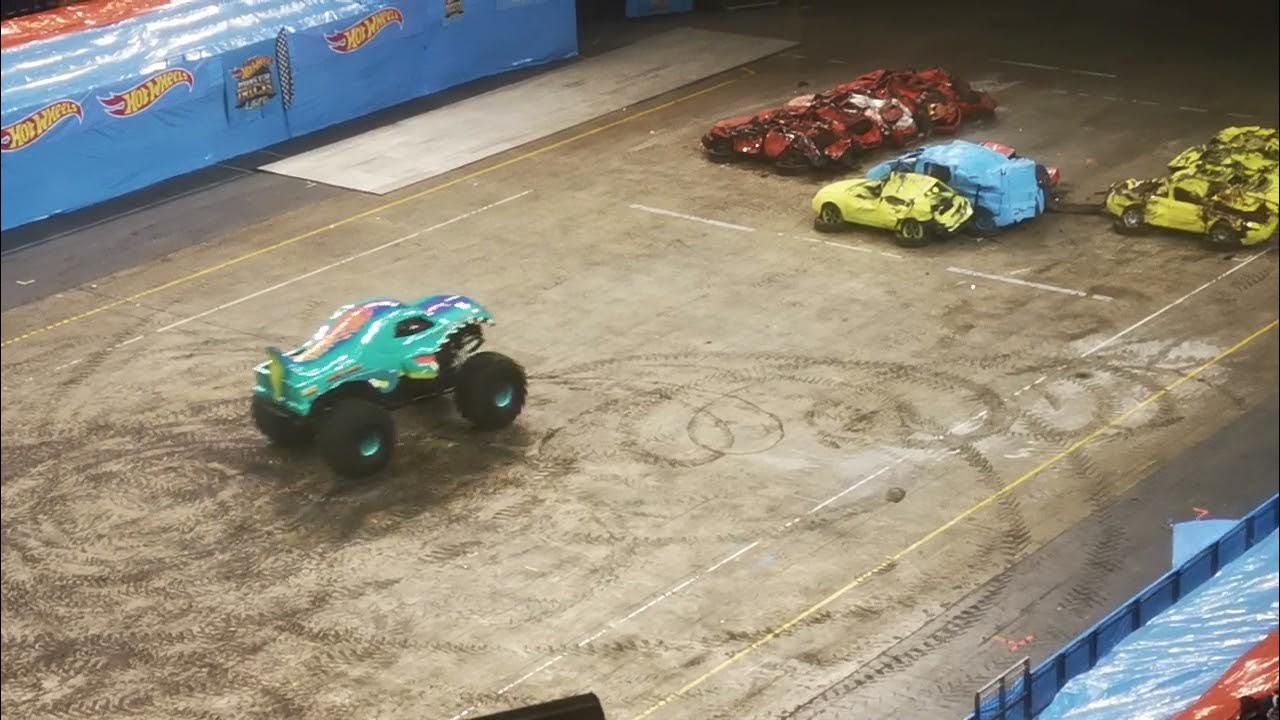 Monster trucks live in London at the O2 "Mega Wrex" YouTube