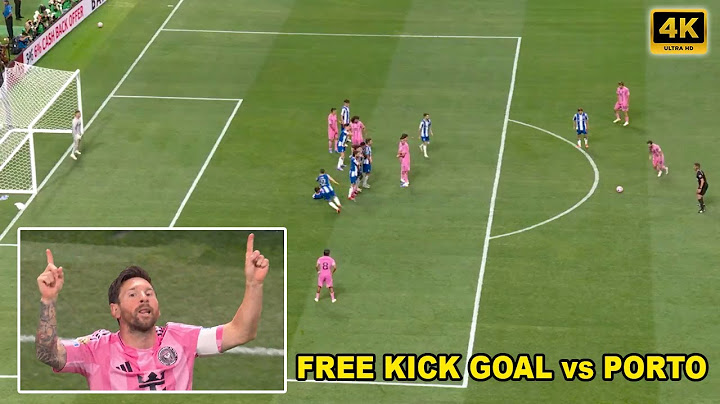 Messi Goal vs Porto | Gol de Messi hoy | Messi Goal Free Kick