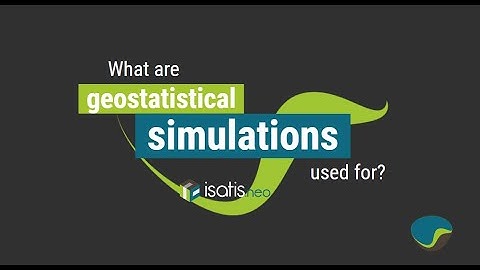 What are geostatistical simulations used for?