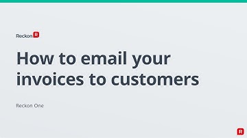RECKON ONE - Email an Invoice