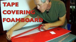 TAPE COVERING FOAMBOARD  For RC Airplane Construction
