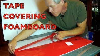 TAPE COVERING FOAMBOARD - For RC Airplane Construction