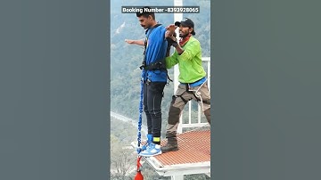 highest Bungee jumping in Rishikesh  #bungee #adventure