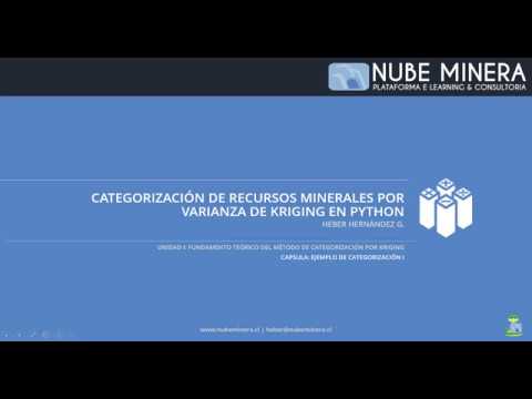 EJEMPLO MANUAL - CATEGORIZACIÓN POR VARIANZA DE KRIGING