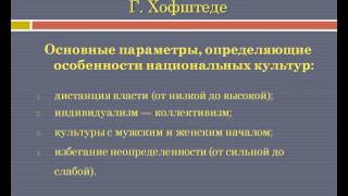 Введение в теорию межкультурной коммуникации (Шангаева Н.К.) - 5 лекция