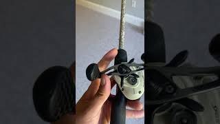 PART 1 - how to use a baitcaster (FOR BEGINNERS) #shorts