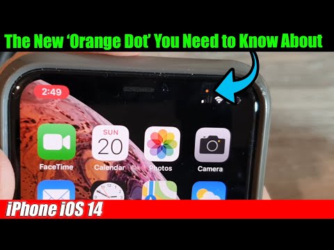 What is orange light on iPhone?
