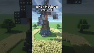 Minecraft Medieval Windmill Tutorial 🌾 #minecraft #shorts #tutorial