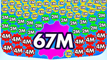 BOUNCE MERGE 2048 - Color Big Balls Asmr Gameplay (Reach 67M, Level Up Numbers Match Game) Part 5