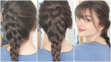Five Strand Dutch Braid On Own Hair | Tutorial