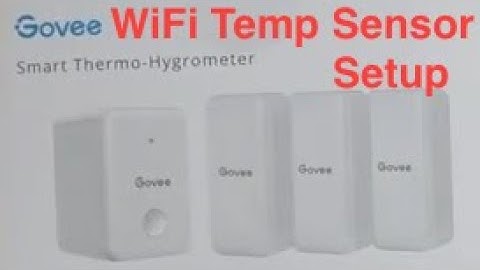 Govee WiFi (temp/humidity) Thermo-Hygrometer Setup