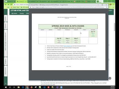 CIT180 Final Exam Overview
