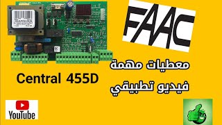 automatisme FAAC#Central 455D#distance émetteur radio/télécommande