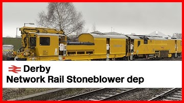 Network Rail Stoneblower departing Derby 12/12/25