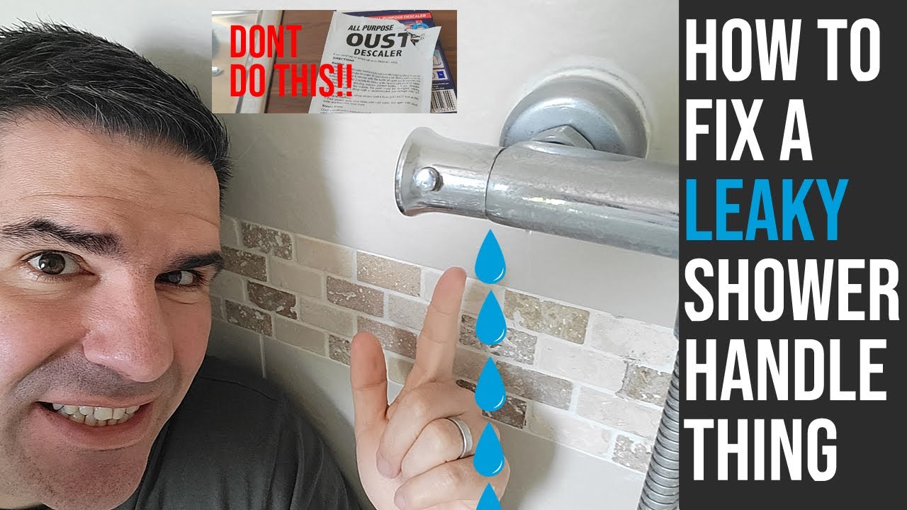 How to fix a leaking shower handle YouTube