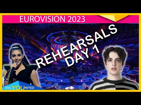 Eurovision 2023 Rehearsals - Day 1 Round-Up Live Stream