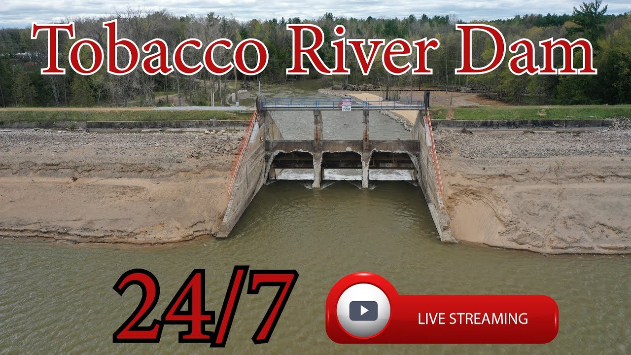 Tobacco River Dam Michigan 24/7 HD Live Stream YouTube