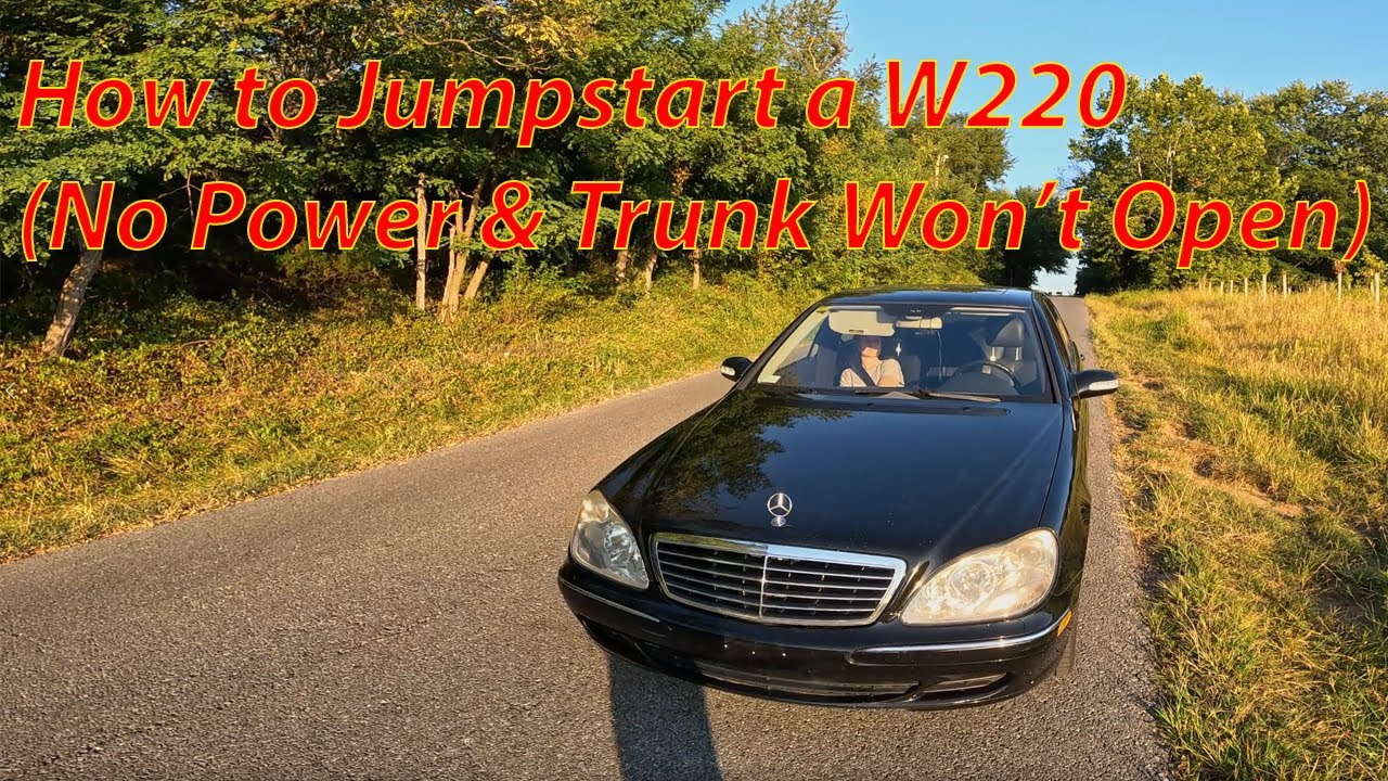 How to Jumpstart a Mercedes W220 S-Class (No Power & Trunk Won't