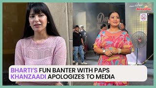 Bharti Singh's Fun Banter with Paps | Khanzaadi's Public Apology Explained!