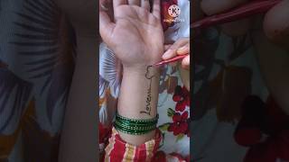 AK letter mehndi design #shorts #viral #henna #hennatattoo #shortsfeed