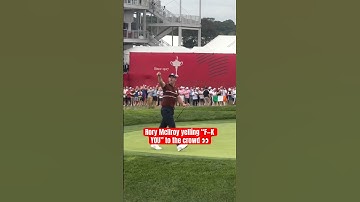 Rory McIlroy fired up at the Ryder Cup 😳 (via @TenGolf07)
