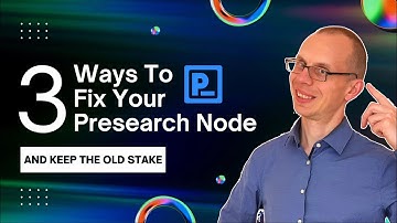 My Presearch Node suddenly stopped working...