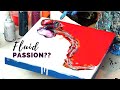 Glamorous RED + Silver ⁠⁠💗 WOW! Dancing Flow Acrylic Pouring ~ Fluid Art Tutorial