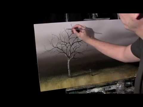 Acrylic Time Lapse Painting Lessons Old Tree by Tim Gagnon 18 X 36 http://www.timga...