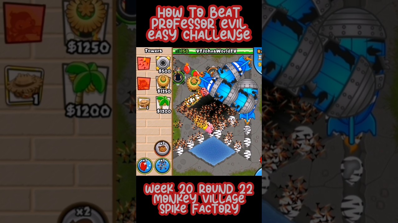How to Beat Professor Evil EASY CHALLENGE Week 20 Round 22... 🐵
