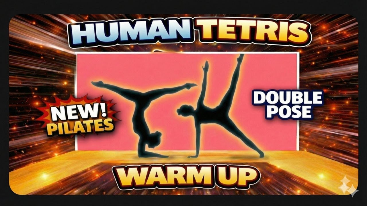 Human Tetris х 2 Player Co-op | Immersive Interactive Warm Up | Can You Fit The Shape? (99% FAIL) #6