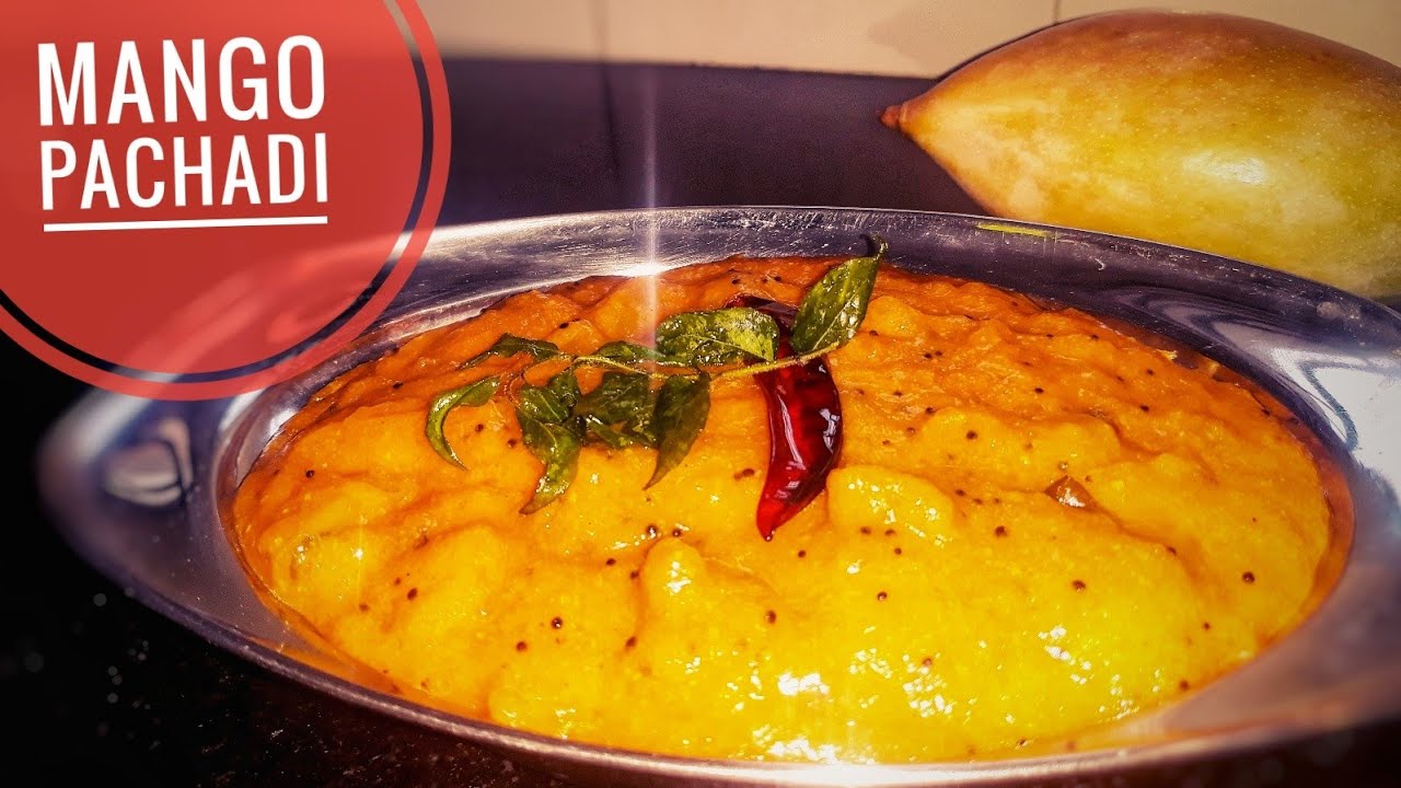 Mango pachadi recipe in kannada//Mavinakayi pachadi*Mango sweet pachadi