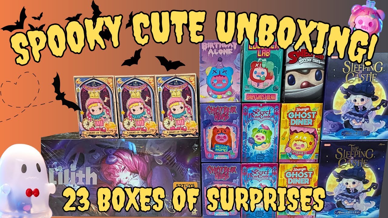 23 Box Halloween Spooktacular Unboxing | Pop Mart, Finding Unicorn, 52Toys & More!