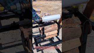 Firewood Bundling Machine Wraps Logs Fast