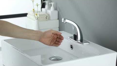 Fyeer hands free touchless bathroom faucet with cold and hot water