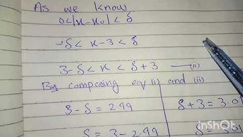 Exercise 2.3|| Thomas calculus|| finding delta using formal defination] part 3.