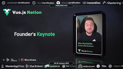 Vue.js Nation 2025: Alex Kyriakidis - Welcome Keynote