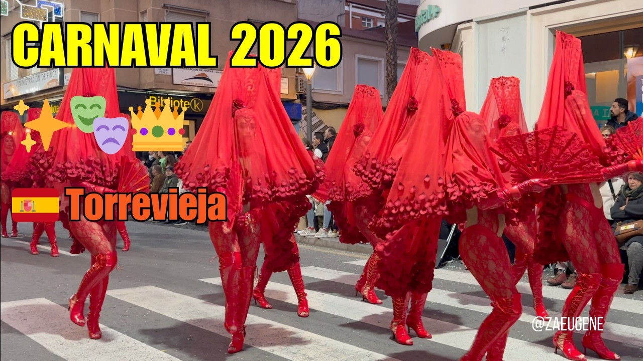 🇪🇸 Carnaval de Torrevieja 2026 ✨🎭👑 #españa #costablanca #torrevieja #carnaval #carnaval2026