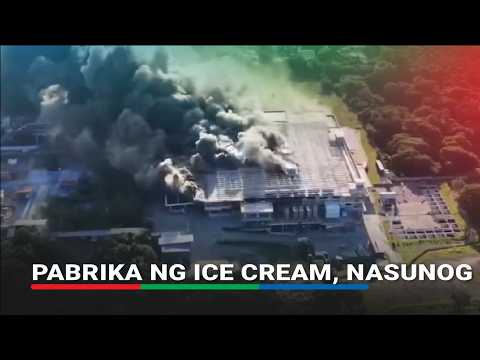 Tinatayong pabrika ng ice cream sa Batangas, nasunog