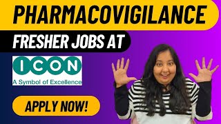 Pharmacovigilance Job Vacancy for Freshers 2024 | ICON Pharmacovigilance Reporting Associate |#jobs