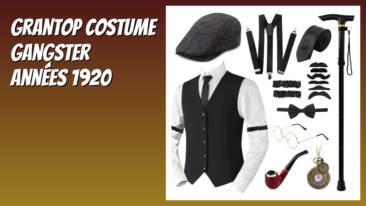 AVIS (2026) : Grantop Costume Gangster Années 1920. DÉTAILS